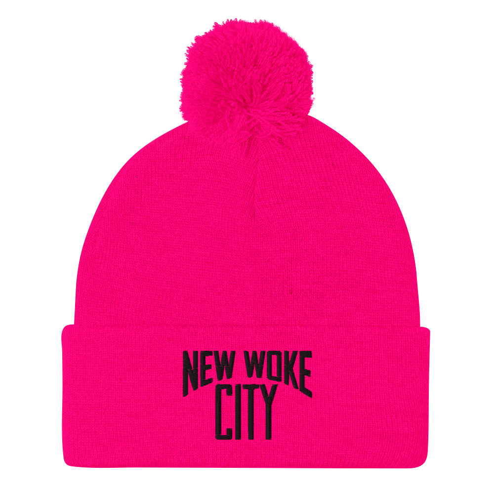 New Woke City-Pom-Pom Beanie