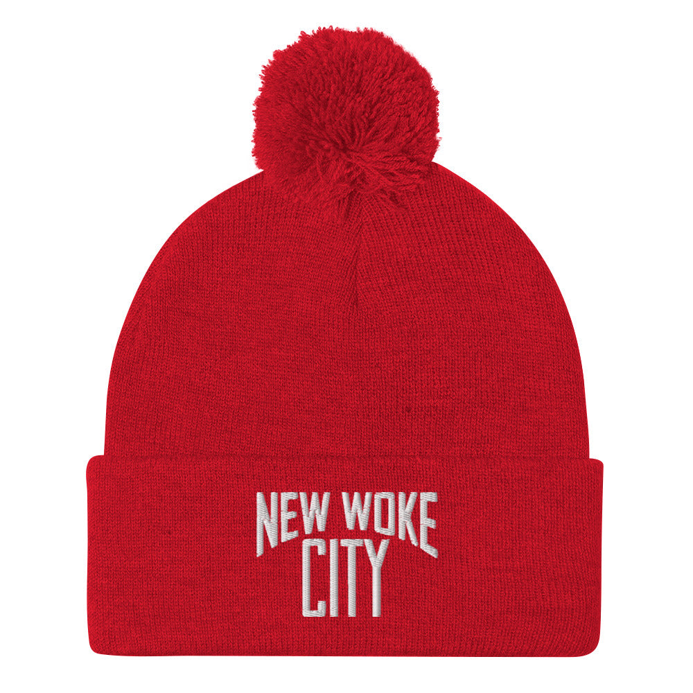 New Woke City-Pom-Pom Beanie