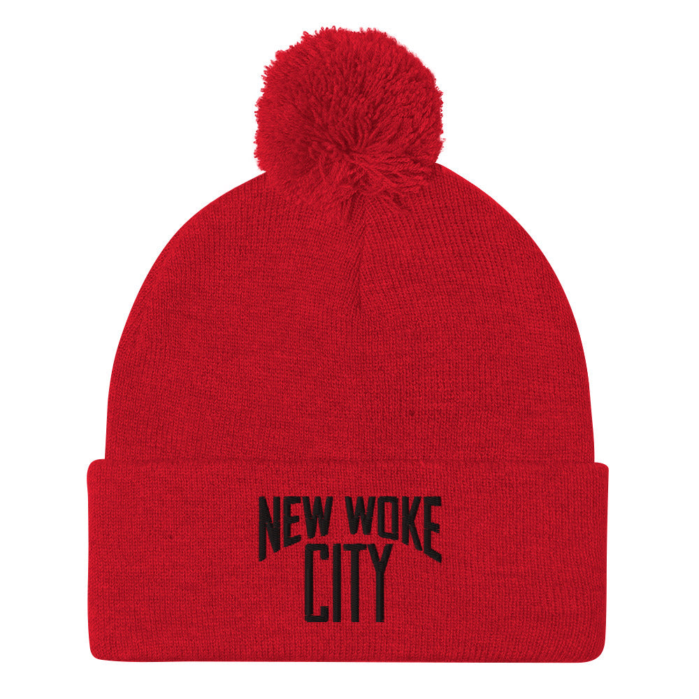 New Woke City-Pom-Pom Beanie