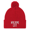 New Woke City-Pom-Pom Beanie