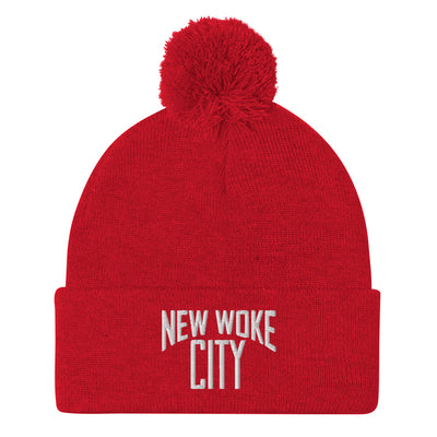 New Woke City-Pom-Pom Beanie