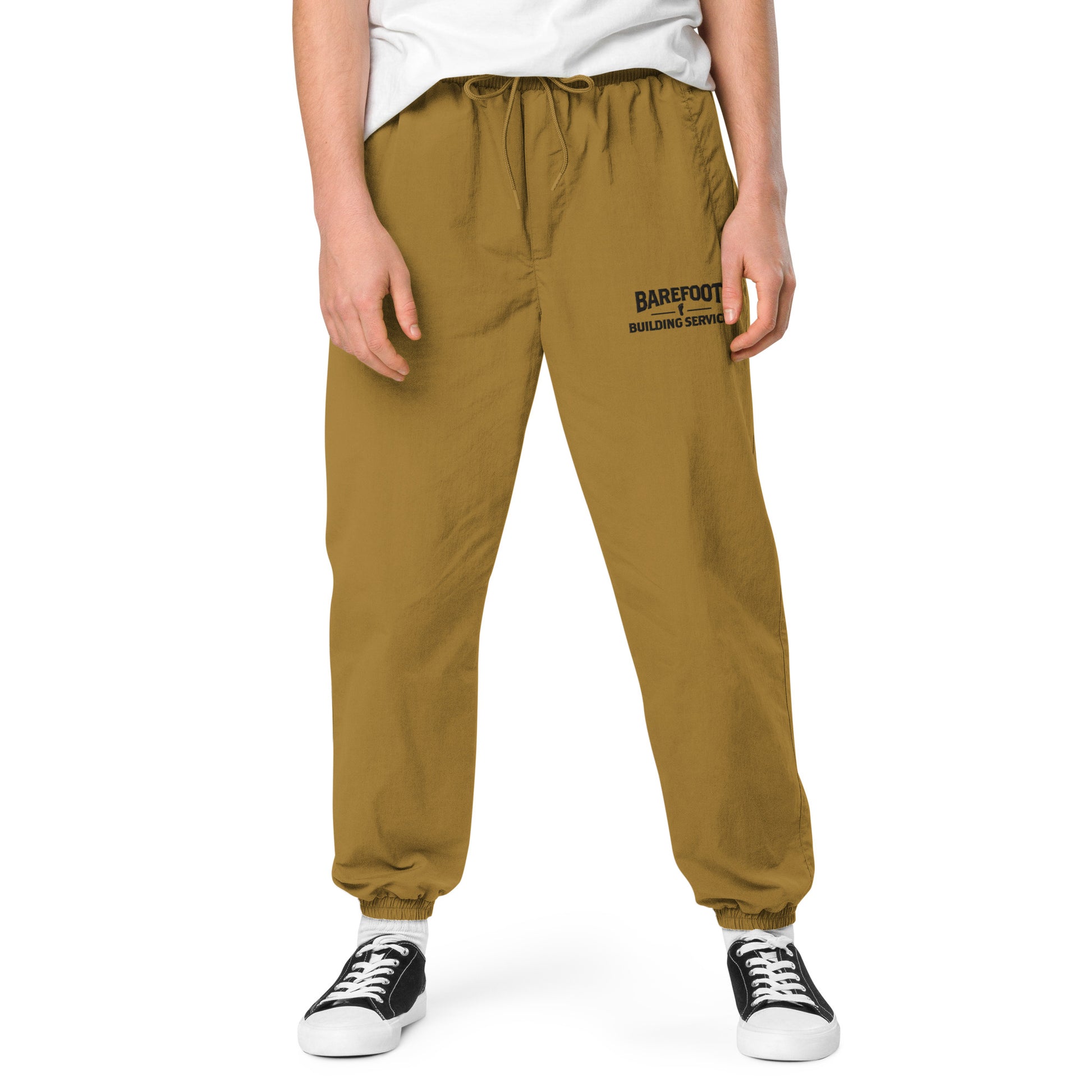 Barefoot Building-Recycled tracksuit trousers