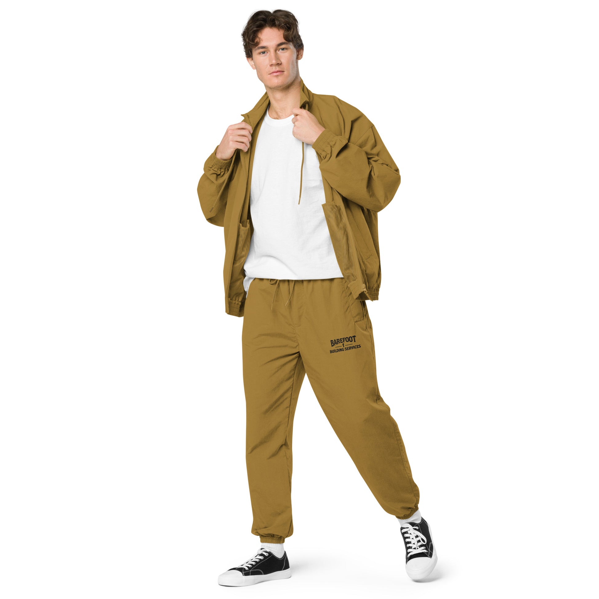 Barefoot Building-Recycled tracksuit trousers