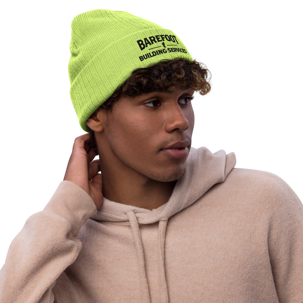 Barefoot Building-Ribbed knit beanie