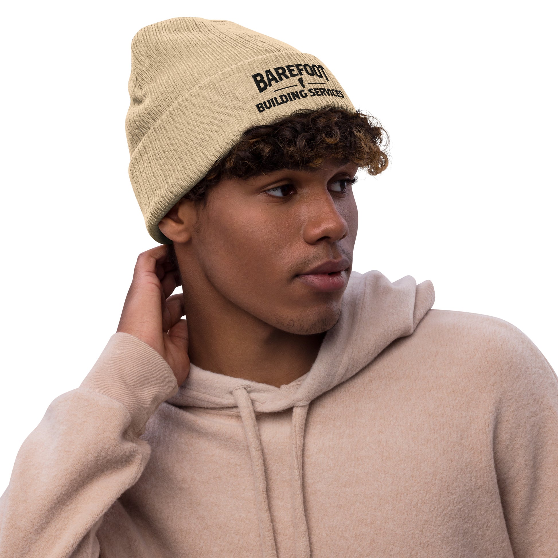 Barefoot Building-Ribbed knit beanie