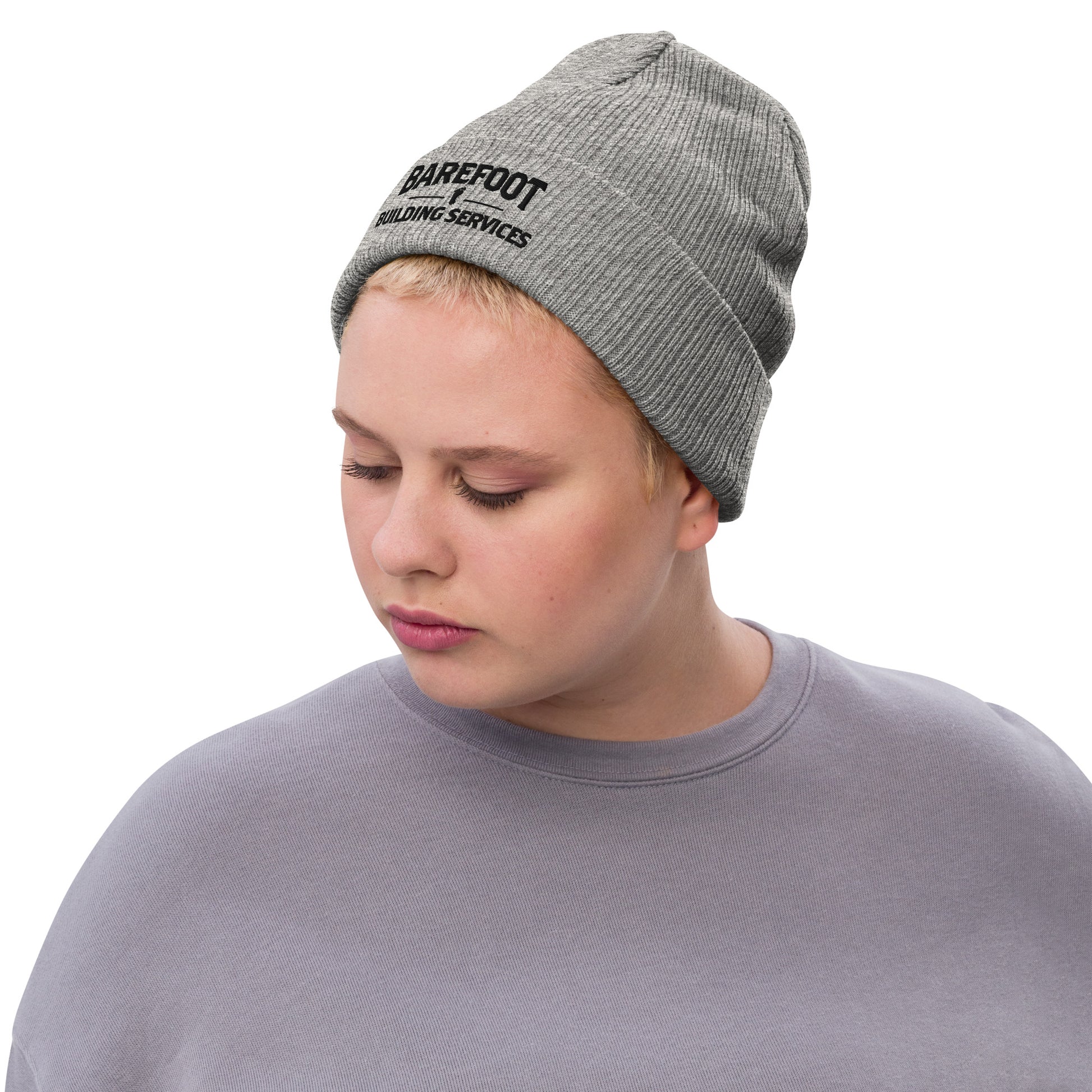 Barefoot Building-Ribbed knit beanie