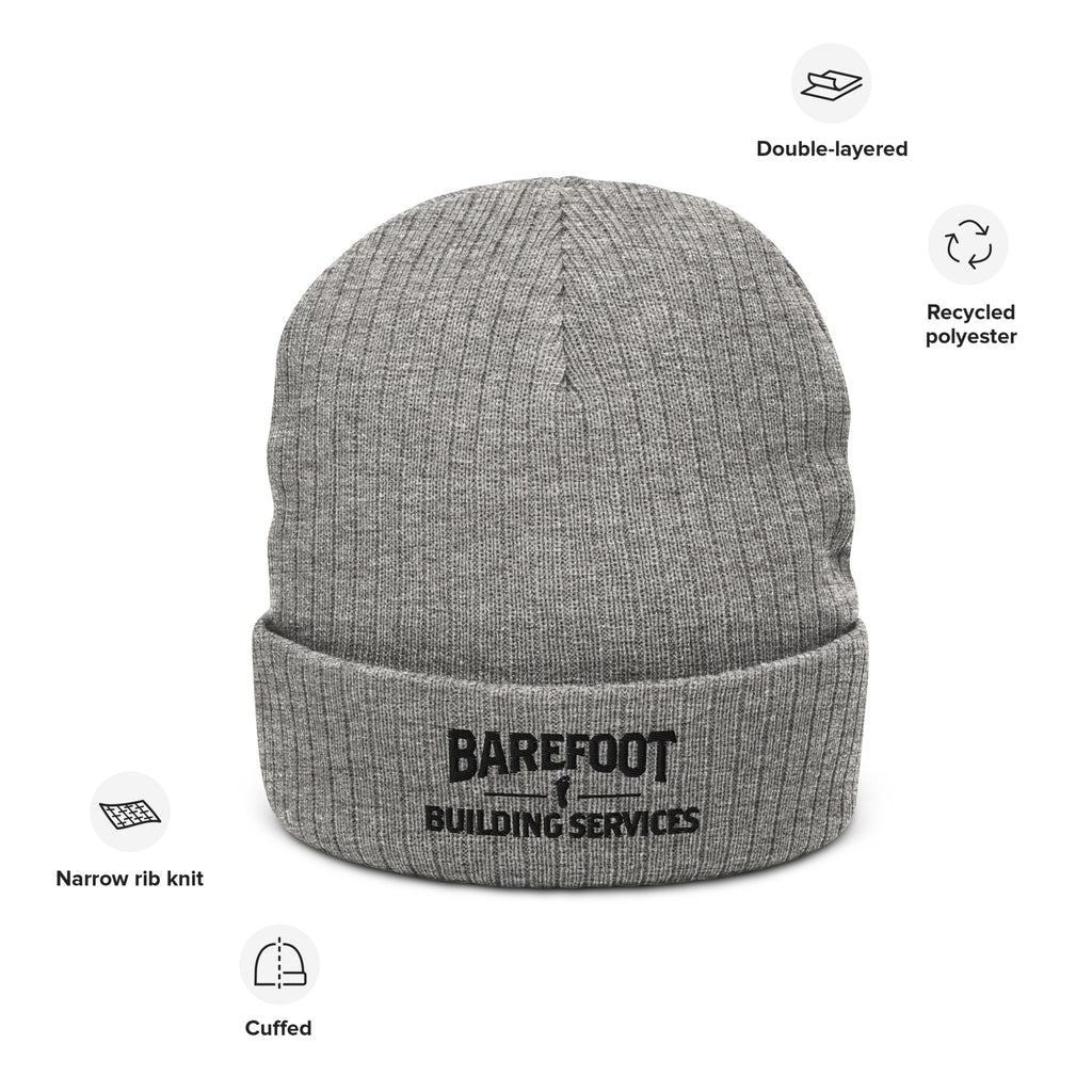 Barefoot Building-Ribbed knit beanie