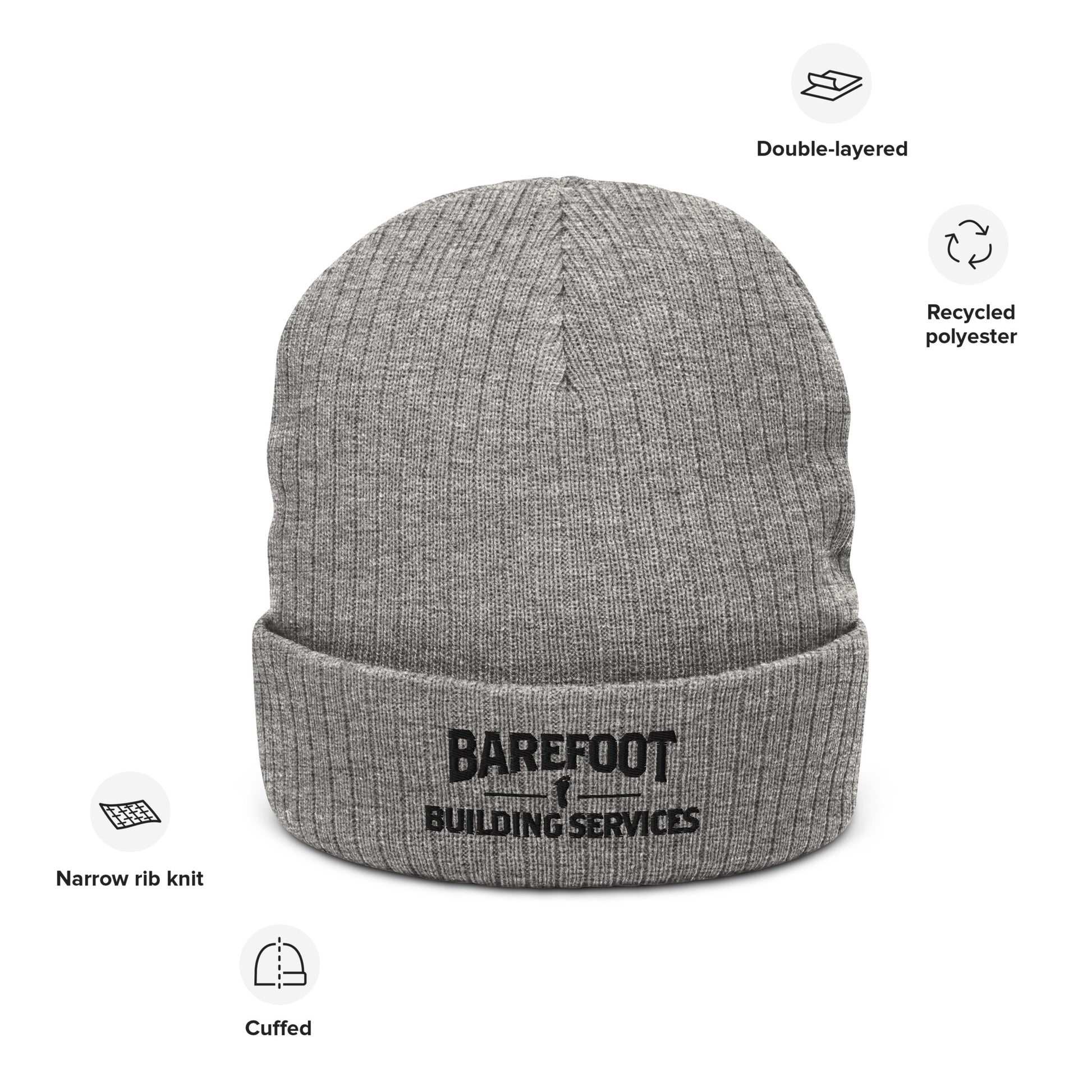 Barefoot Building-Ribbed knit beanie