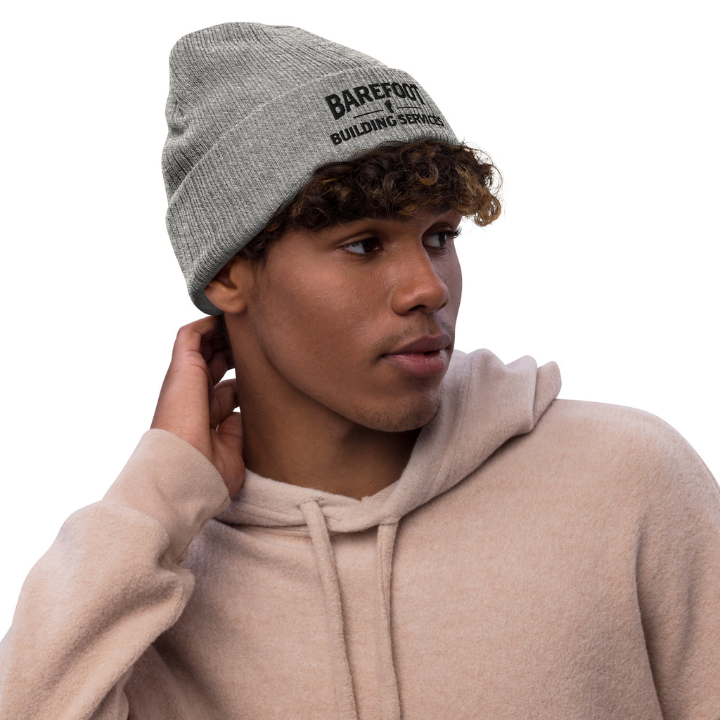 Barefoot Building-Ribbed knit beanie