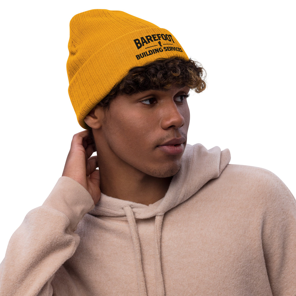 Barefoot Building-Ribbed knit beanie
