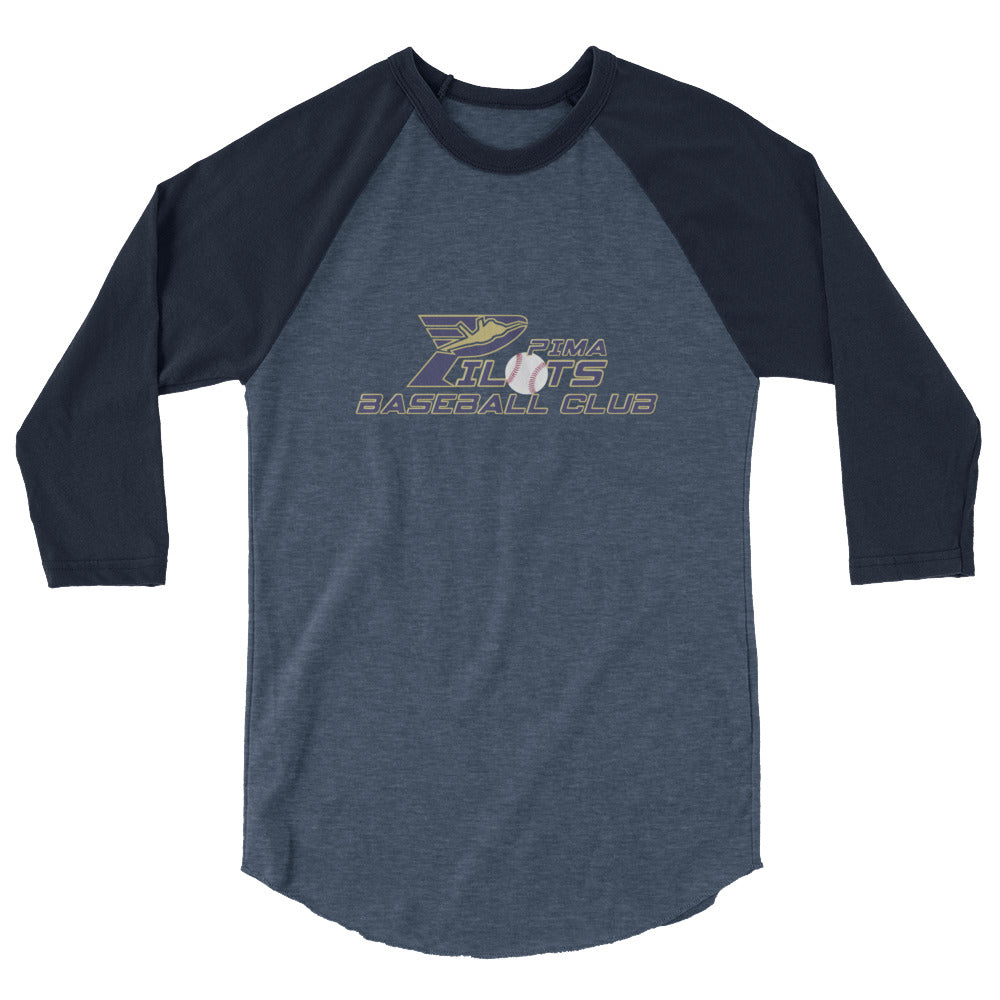 Pima Pilots-3/4 sleeve raglan shirt