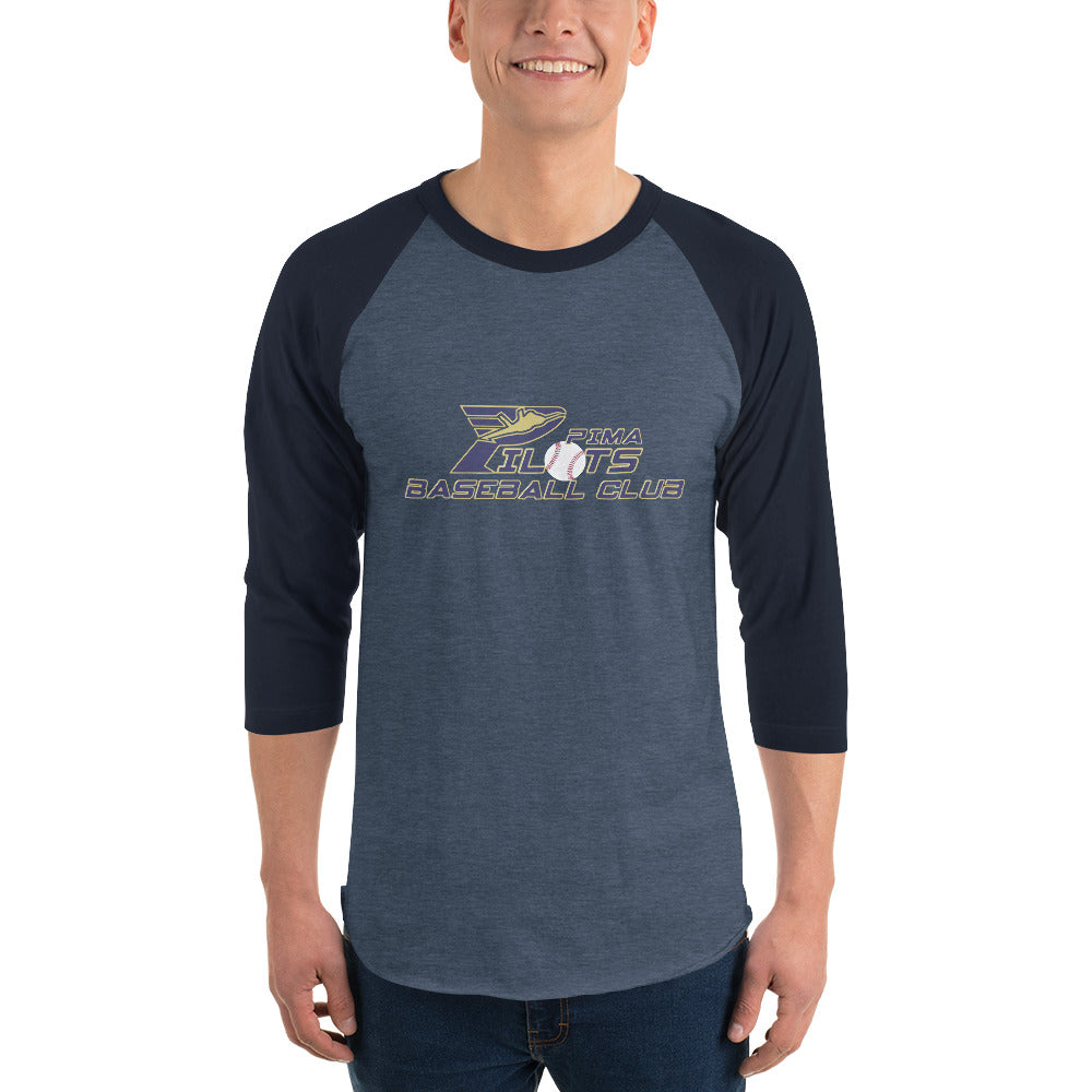 Pima Pilots-3/4 sleeve raglan shirt