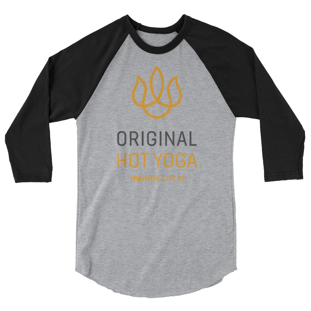 Original Hot Yoga Traverse City-3/4 raglan