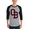 Spikes OB-3/4 sleeve raglan shirt