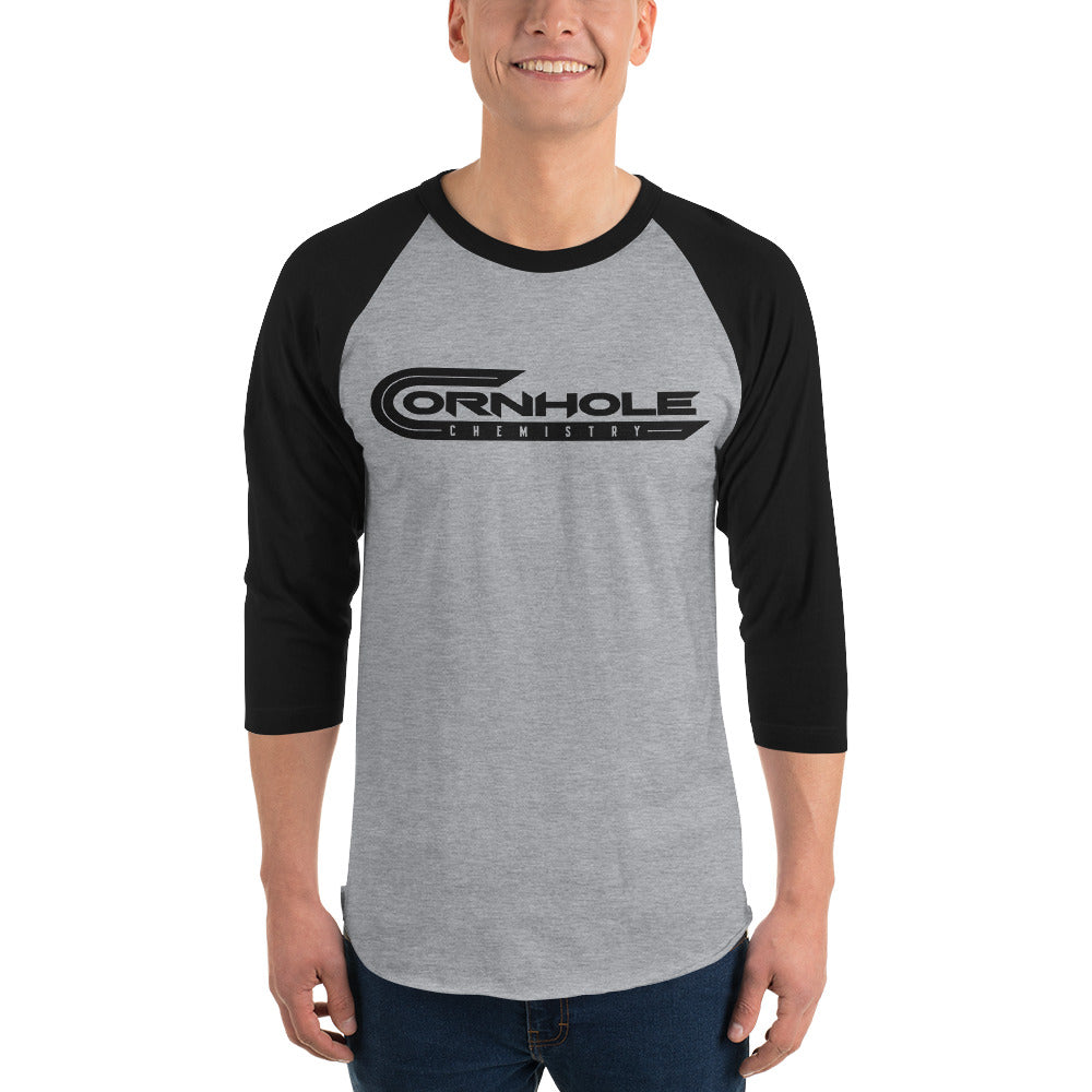 Cornhole Chemistry-3/4 sleeve raglan shirt