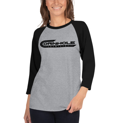 Cornhole Chemistry-3/4 sleeve raglan shirt