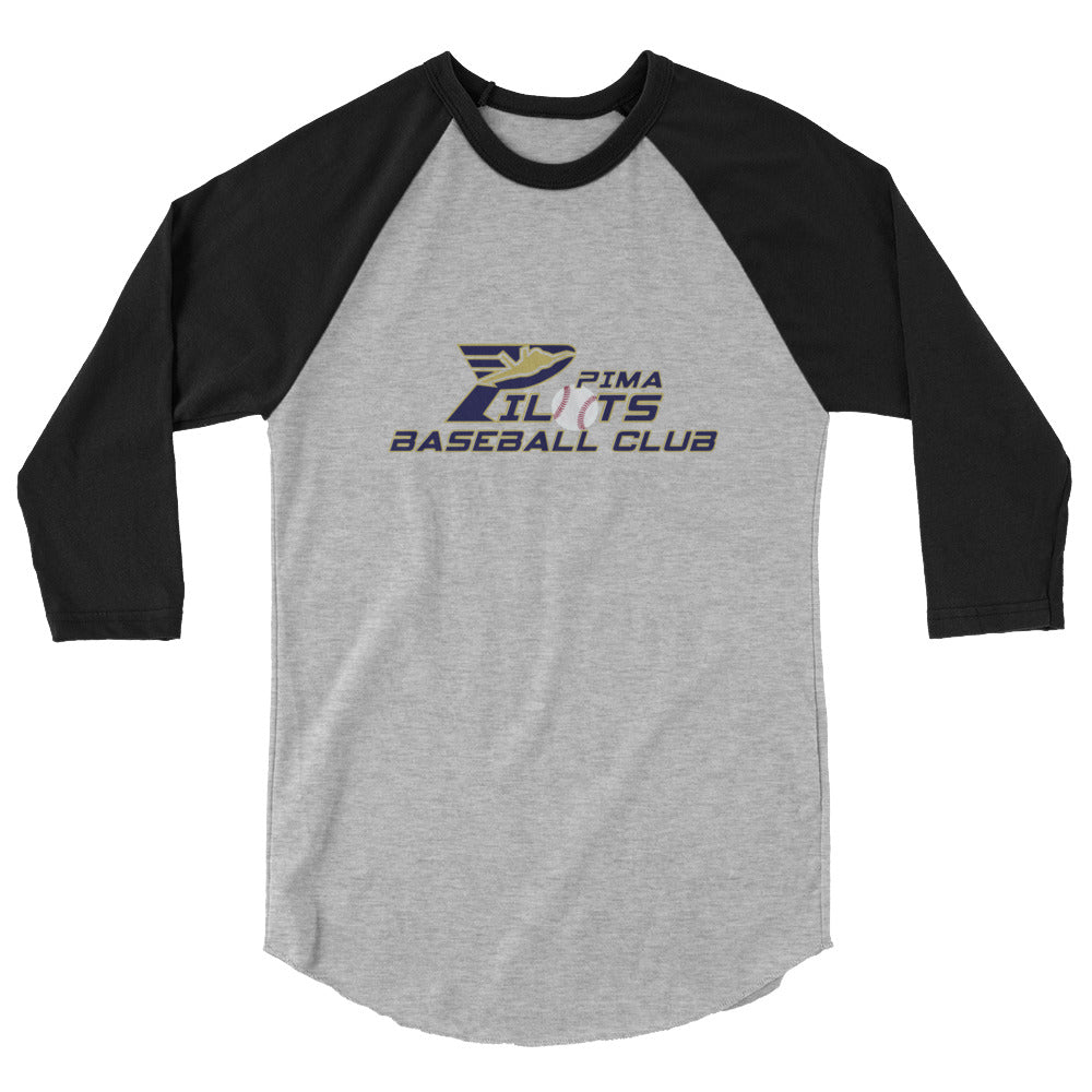 Pima Pilots-3/4 sleeve raglan shirt