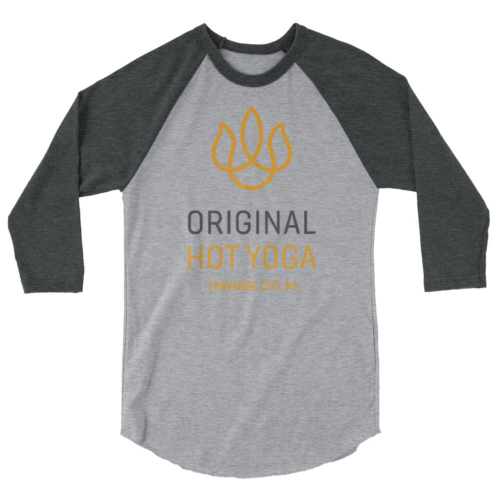 Original Hot Yoga Traverse City-3/4 raglan