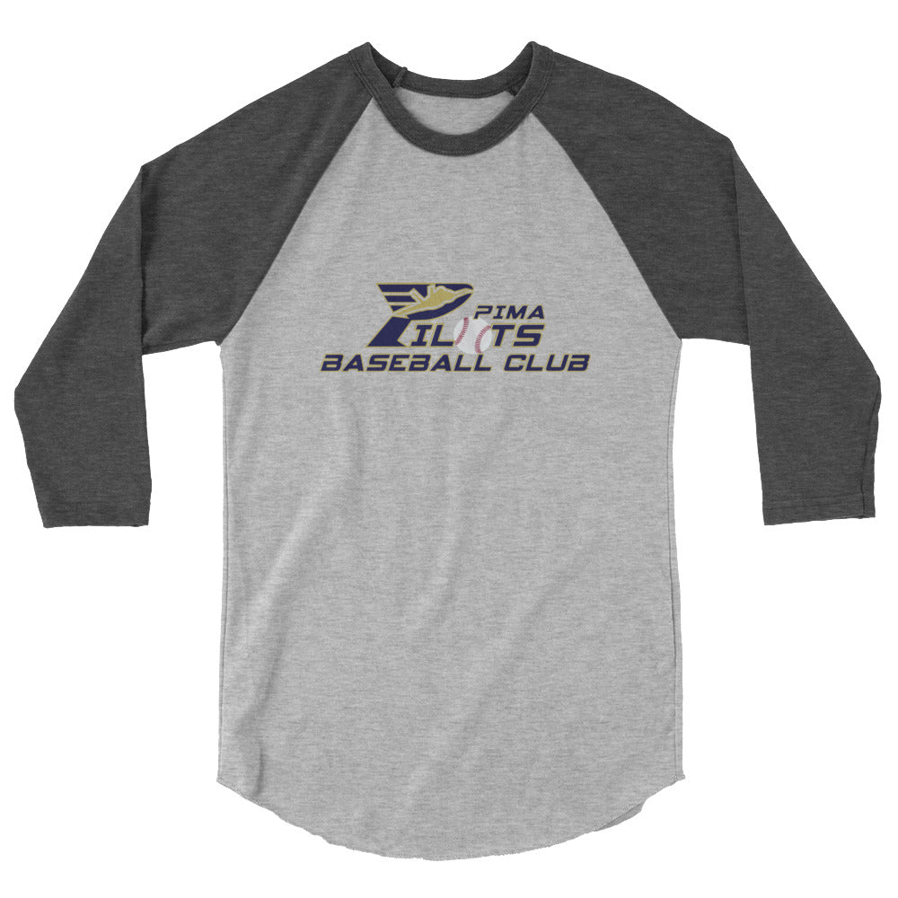Pima Pilots-3/4 sleeve raglan shirt