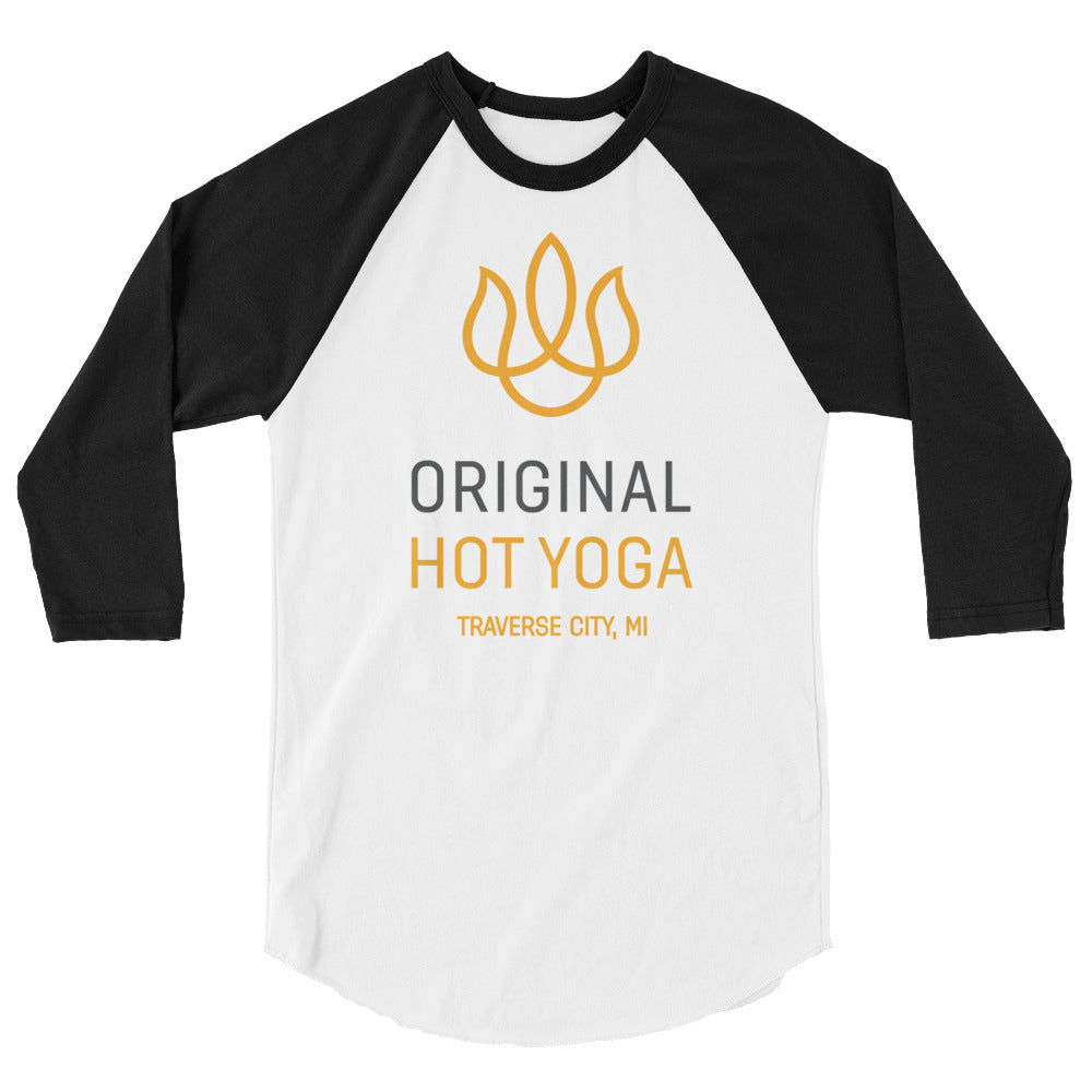 Original Hot Yoga Traverse City-3/4 raglan