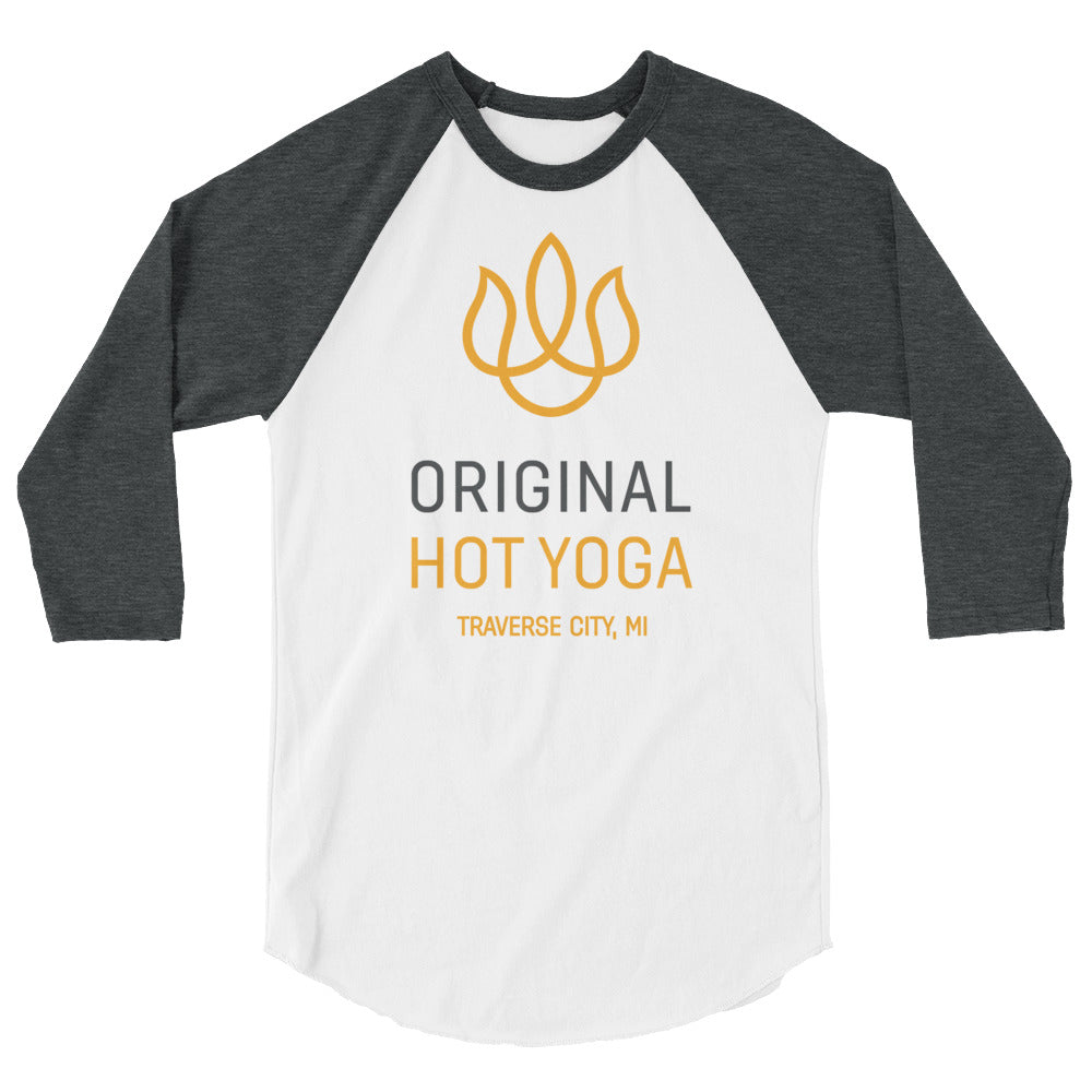 Original Hot Yoga Traverse City-3/4 raglan