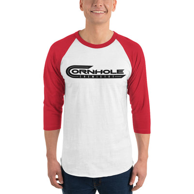 Cornhole Chemistry-3/4 sleeve raglan shirt