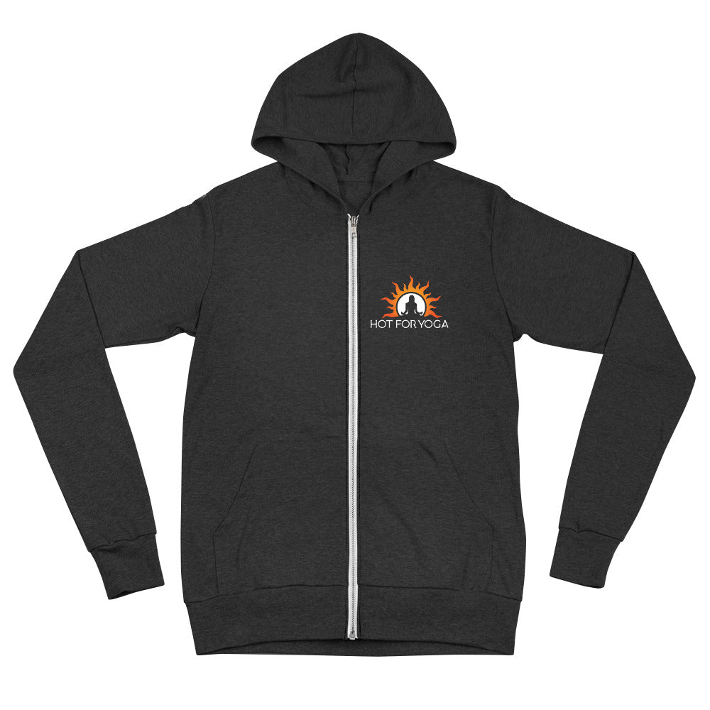 Hot For Yoga-Unisex zip hoodie