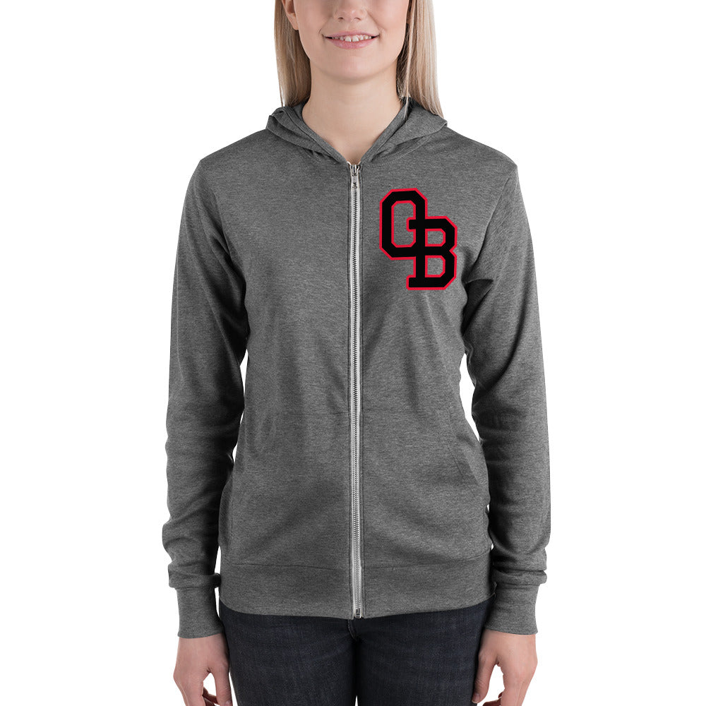 Spikes-OB Unisex zip hoodie