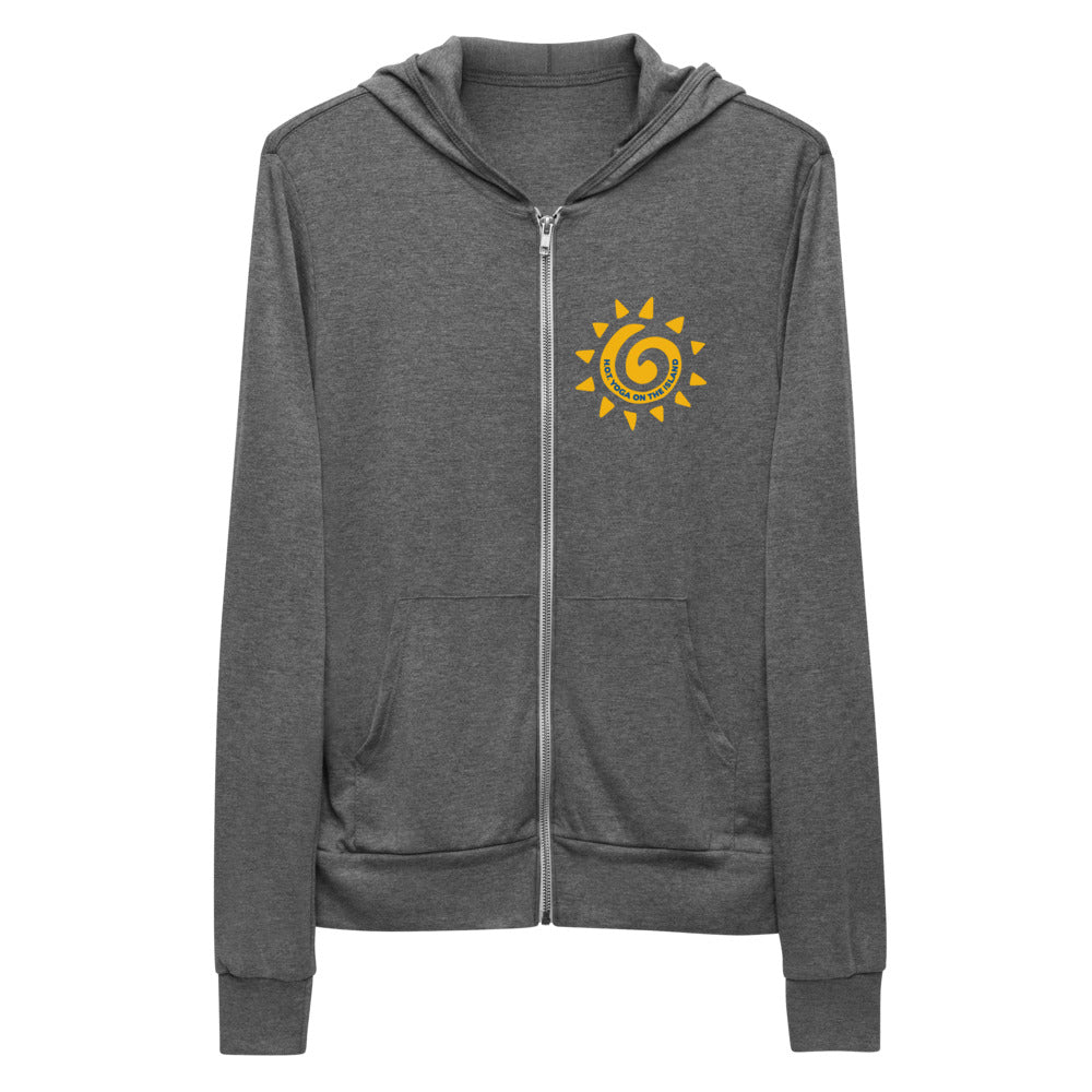 Hot Yoga On The Island-Unisex zip hoodie