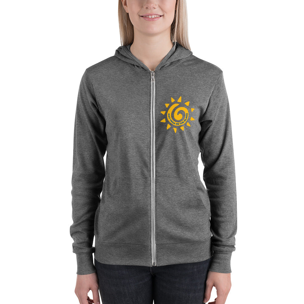Hot Yoga On The Island-Unisex zip hoodie