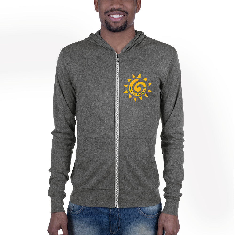 Hot Yoga On The Island-Unisex zip hoodie