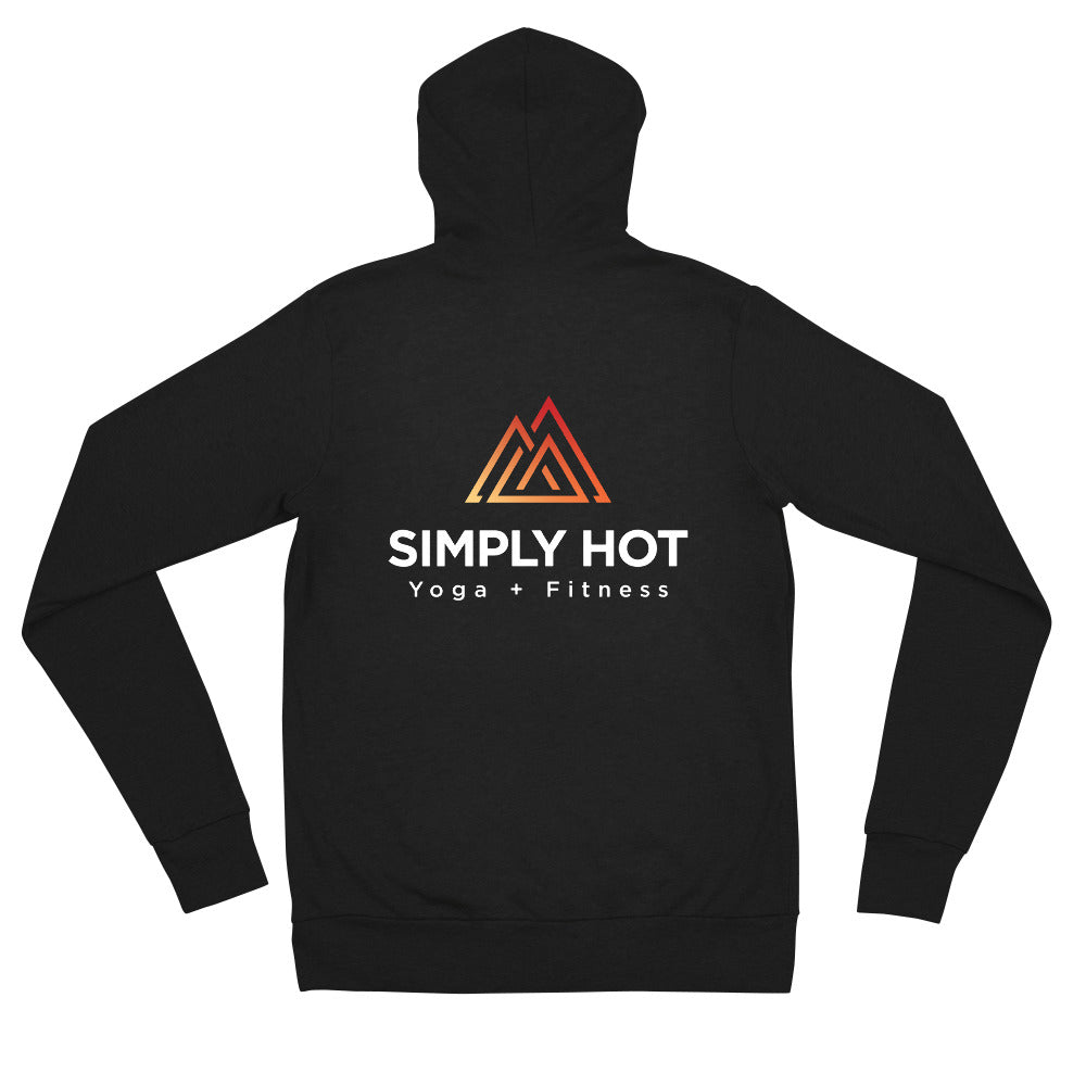 Simply Hot Yoga Unisex zip hoodie