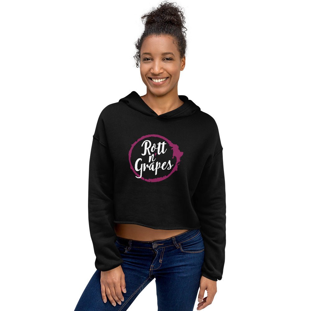 Rott N' Grapes-Crop Hoodie