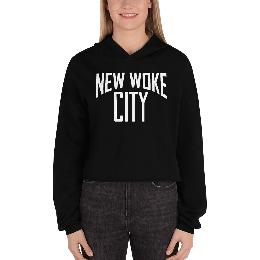 New Woke City-Crop Hoodie