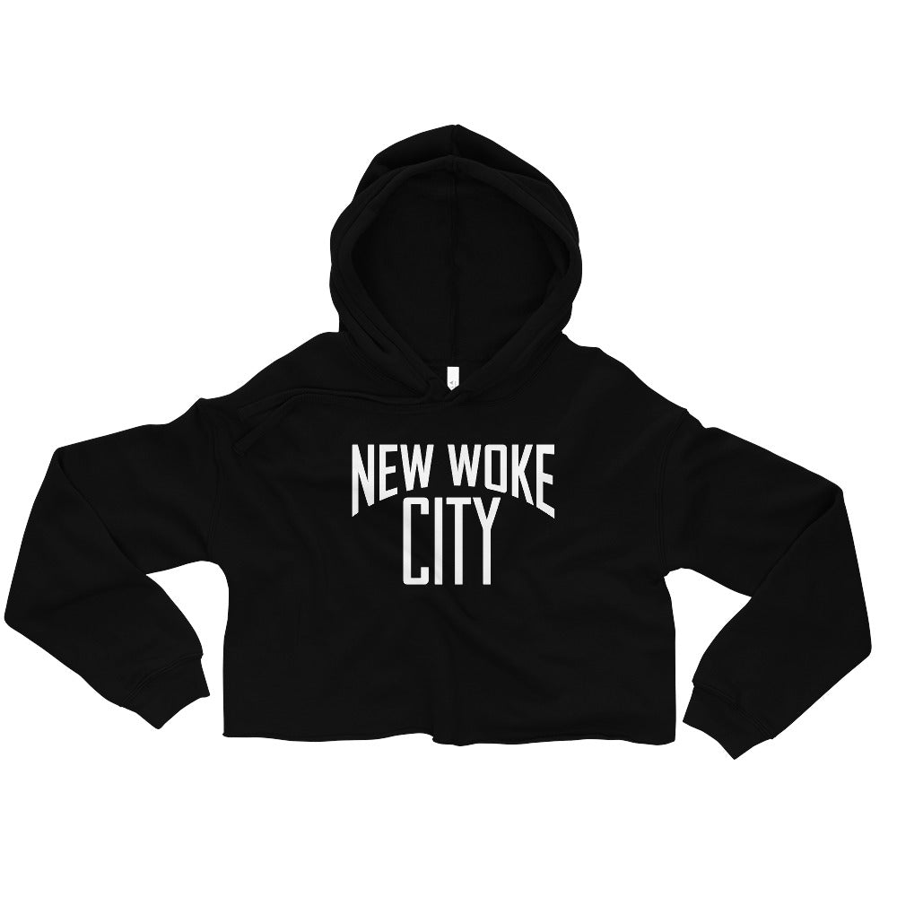 New Woke City-Crop Hoodie