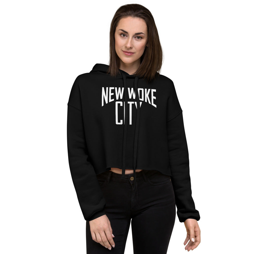 New Woke City-Crop Hoodie