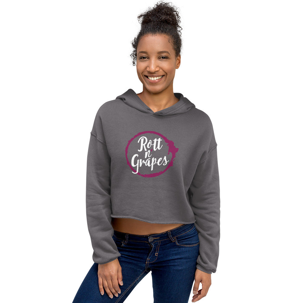 Rott N' Grapes-Crop Hoodie