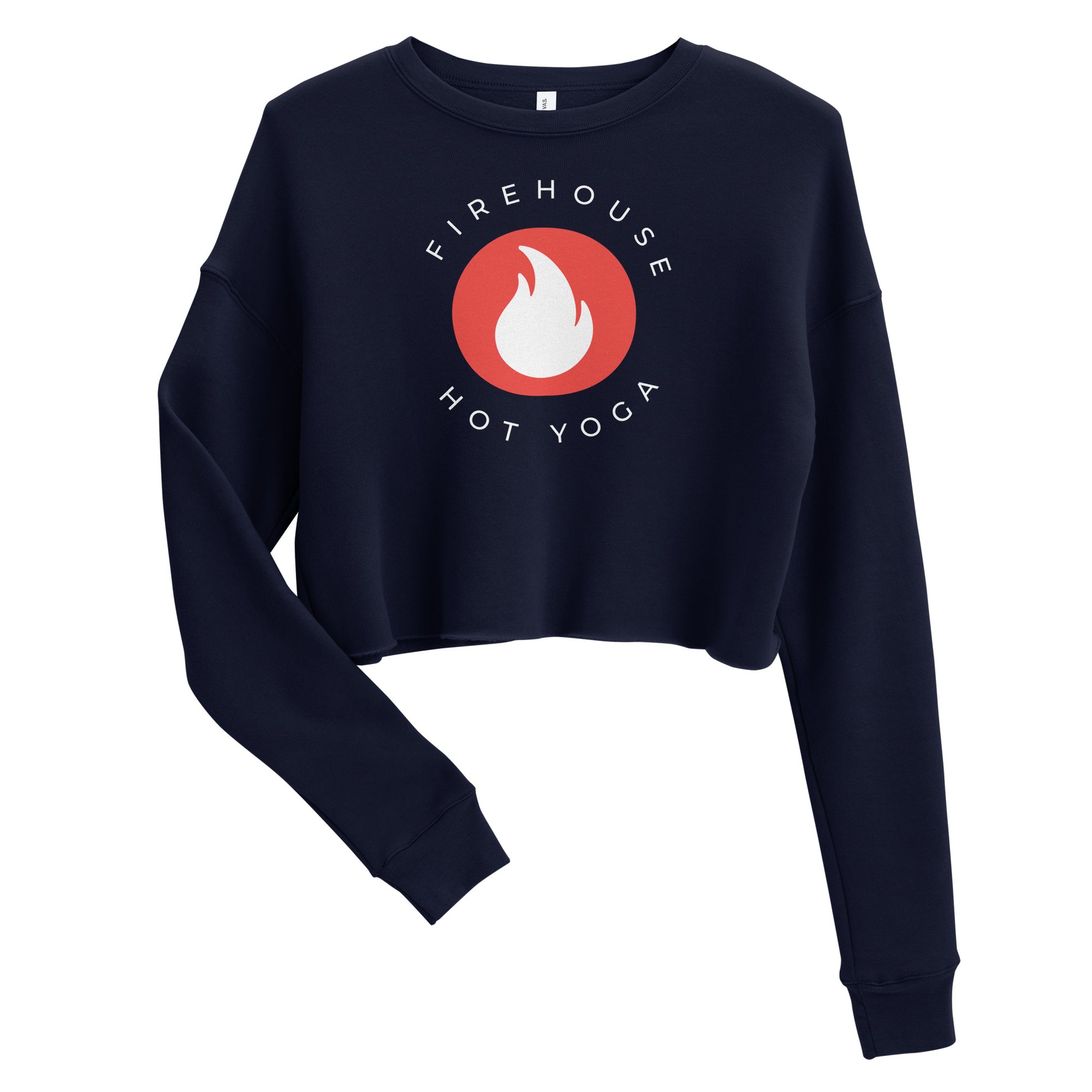 Firehouse Hot Yoga-Crop Sweatshirt