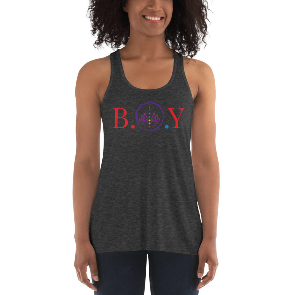 Bay Ohm Yoga-Women's Flowy Racerback Tank