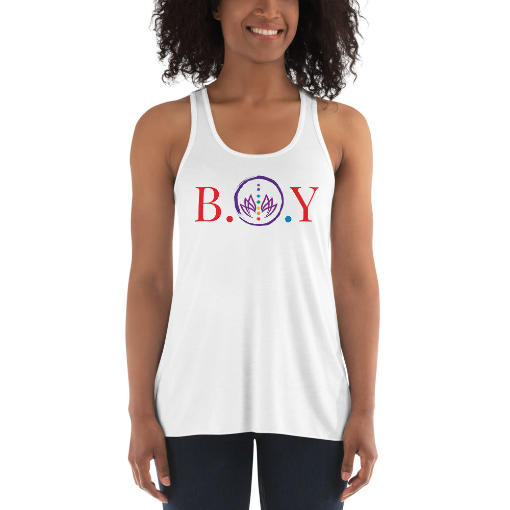 Bay Ohm Yoga-Women's Flowy Racerback Tank