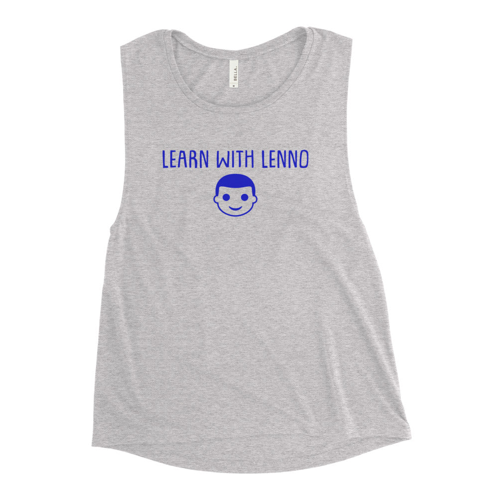 Learn With Lenno-Ladies’ Muscle Tank