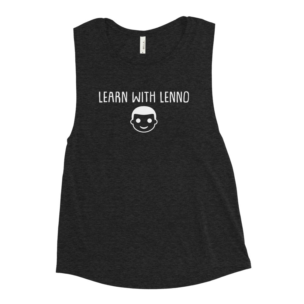 Learn With Lenno-Ladies’ Muscle Tank