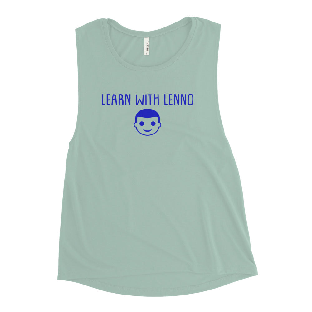Learn With Lenno-Ladies’ Muscle Tank