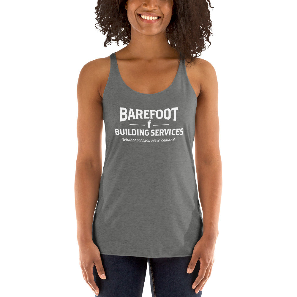 Barefoot Building-Women's Racerback Tank