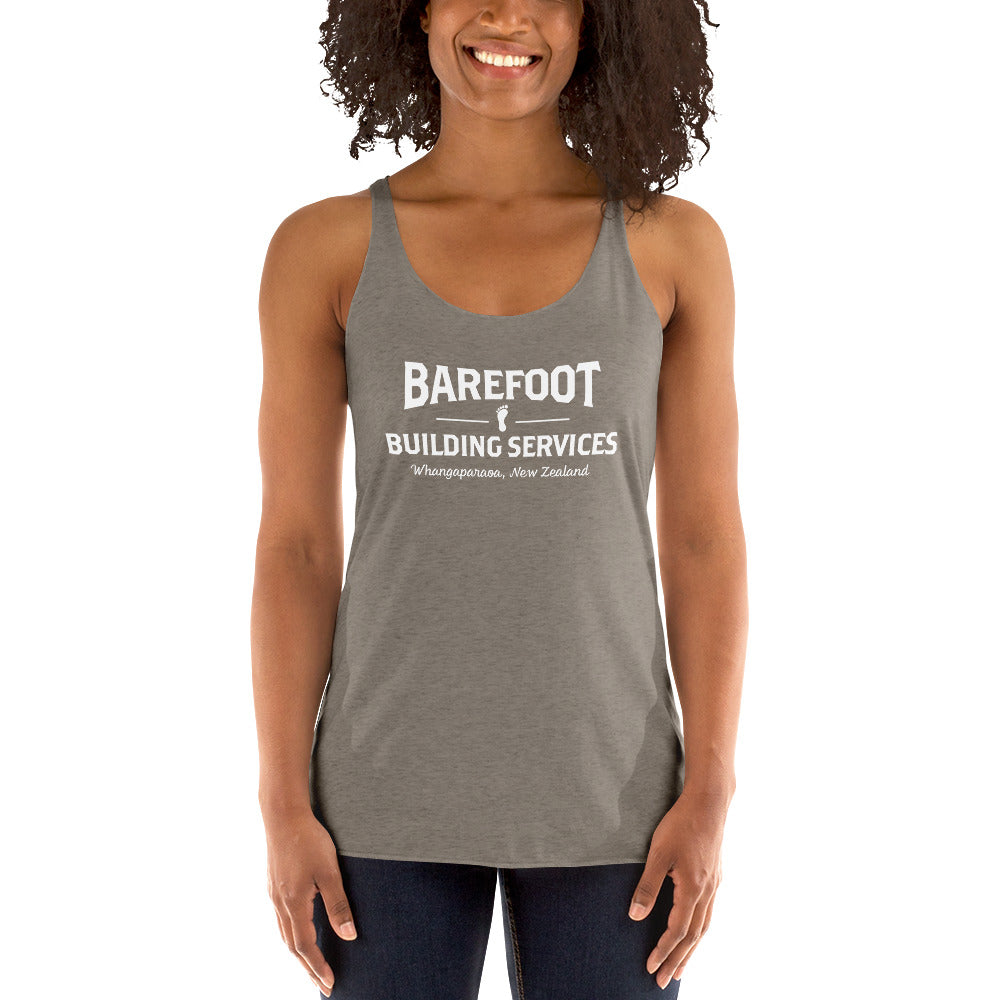 Barefoot Building-Women's Racerback Tank