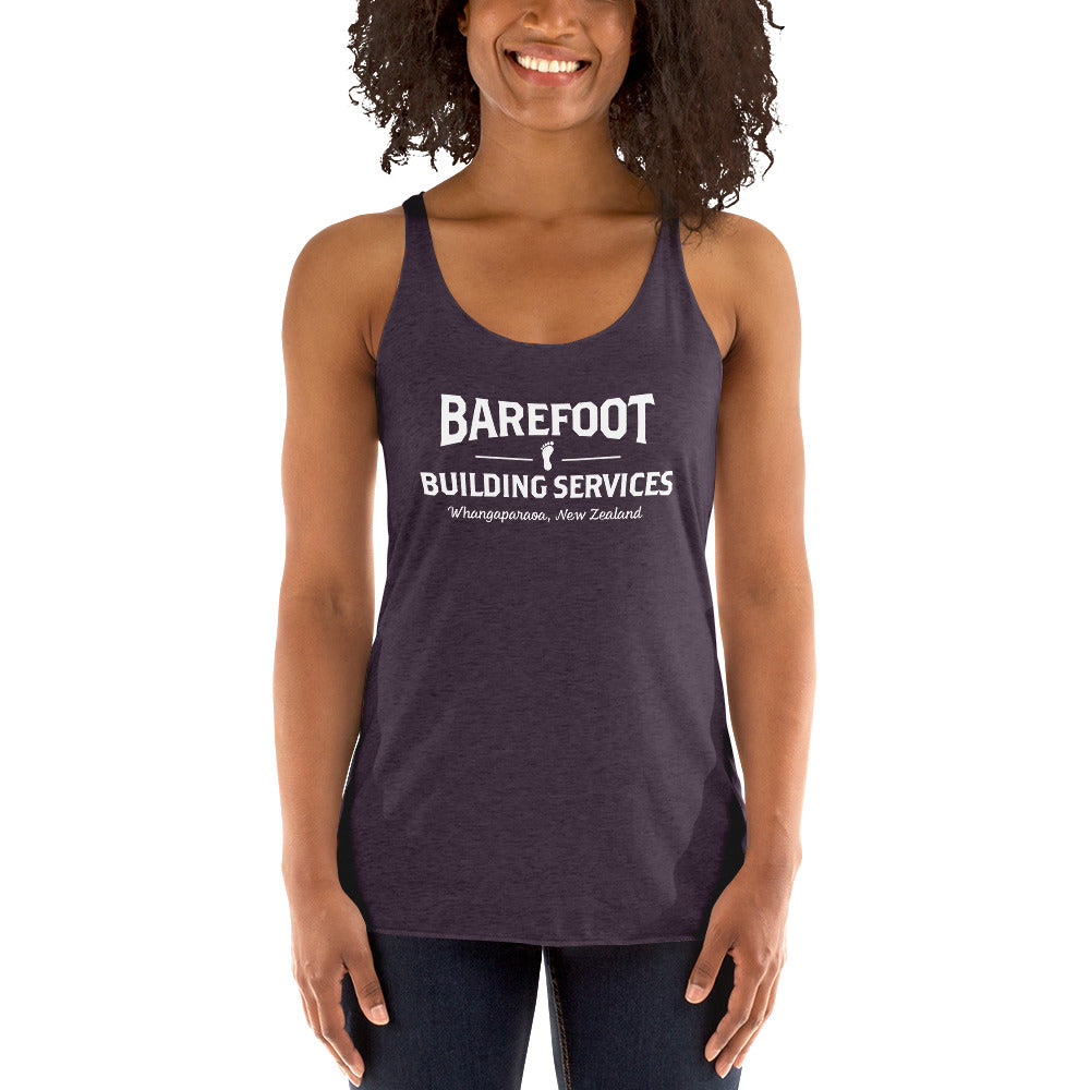 Barefoot Building-Women's Racerback Tank
