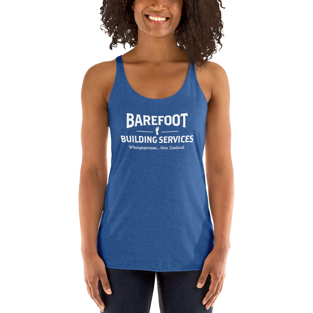 Barefoot Building-Women's Racerback Tank