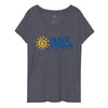 Hot Yoga On The Island-Women’s V-neck T-Shirt