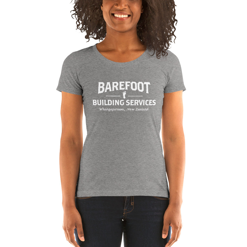 Barefoot Building-Ladies' short sleeve t-shirt