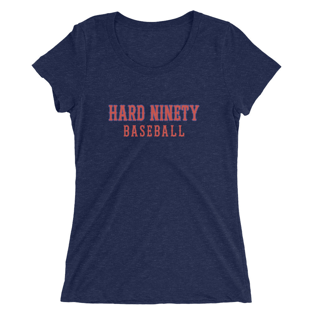 Hard Ninety Baseball-Ladies' short sleeve t-shirt